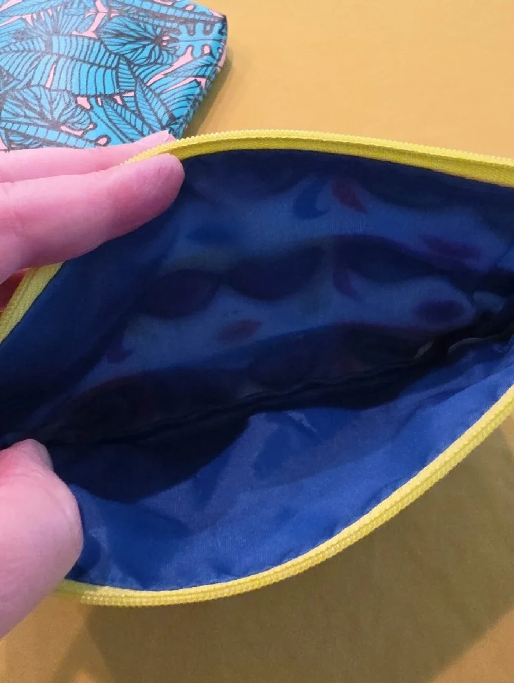 Lot of 2 IPSY Glam Bags - Tropical Leaves & Retro Pop Art (Excellent Condition)